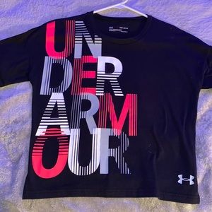 Kids size medium loose black tee